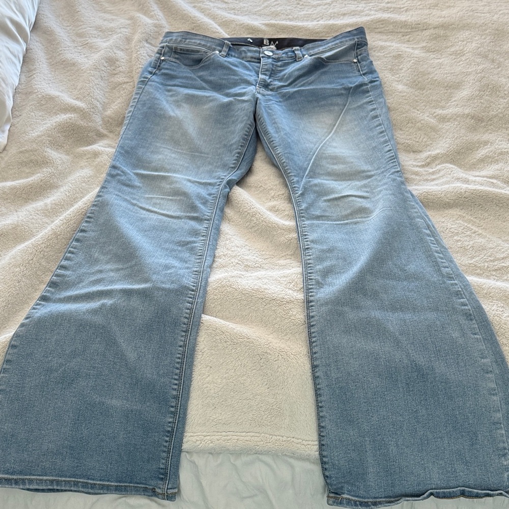 White House Black Market Light Blue Flare Jeans